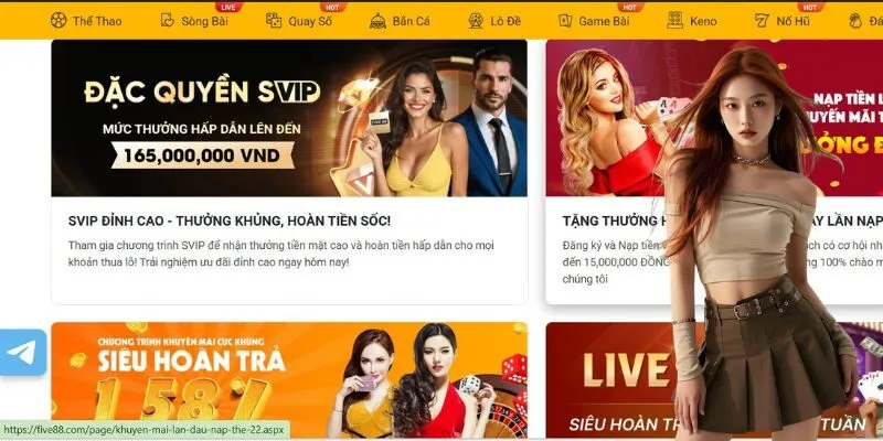 Five88 ra mắt nhiều khuyến mãi khủng với giá trị bất ngờ