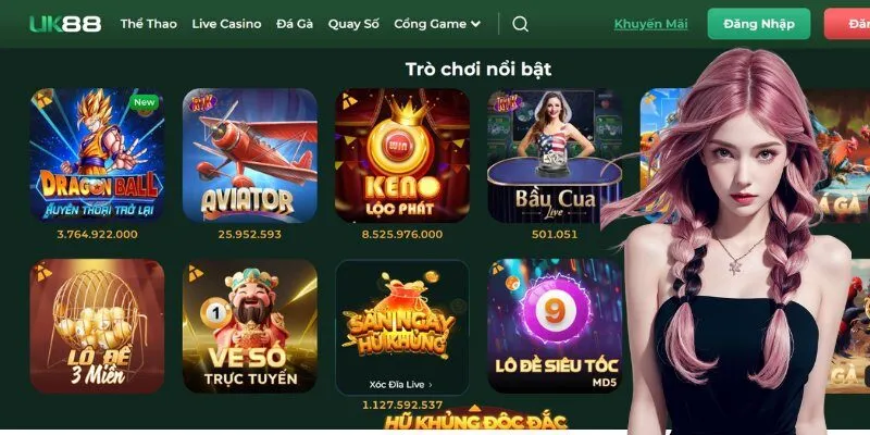 UK88 đa dạng sản phẩm và support nhanh chóng